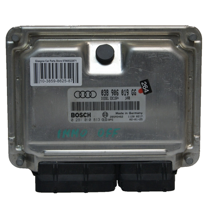 AUDI VW ENGINE  ECU 038906019GG 0281010813  IMMO OFF PLUG & PLAY