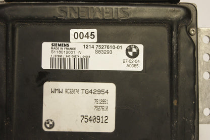 BMW MINI R50 Engine ECU 7527610 / S118012001N  PLUG AND PLAY PROGAMMING BY POST