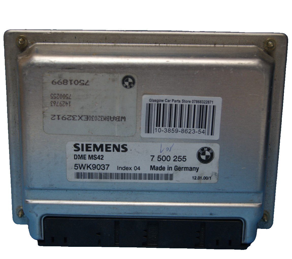 BMW SIEMENS MS42 Engine ECU DME  7500255 5WK9037.