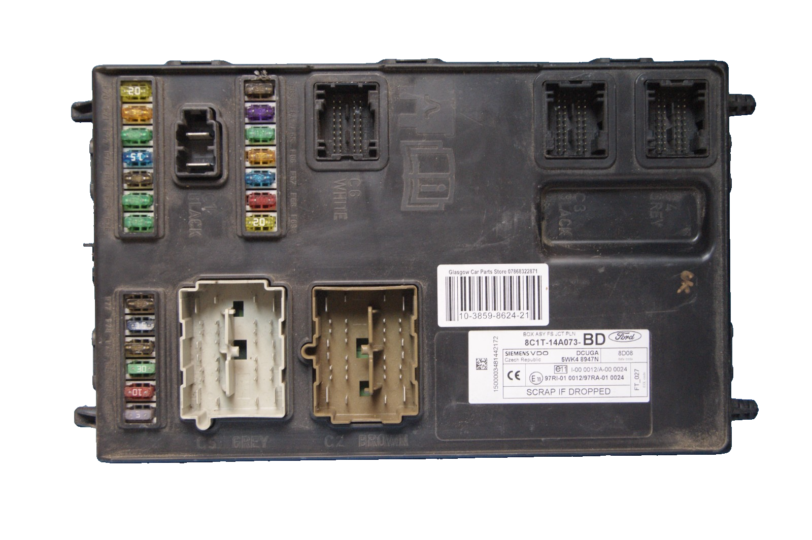 BCM FORD TRANSIT 8C1T-14A073BD  PLUG AND PLAY PROGRAMMING BY POST.