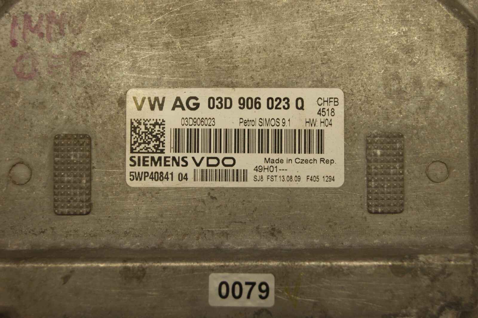 03D906023Q  ECU Audi VW Skoda Seat   IMMO OFF PLUG & PLAY.