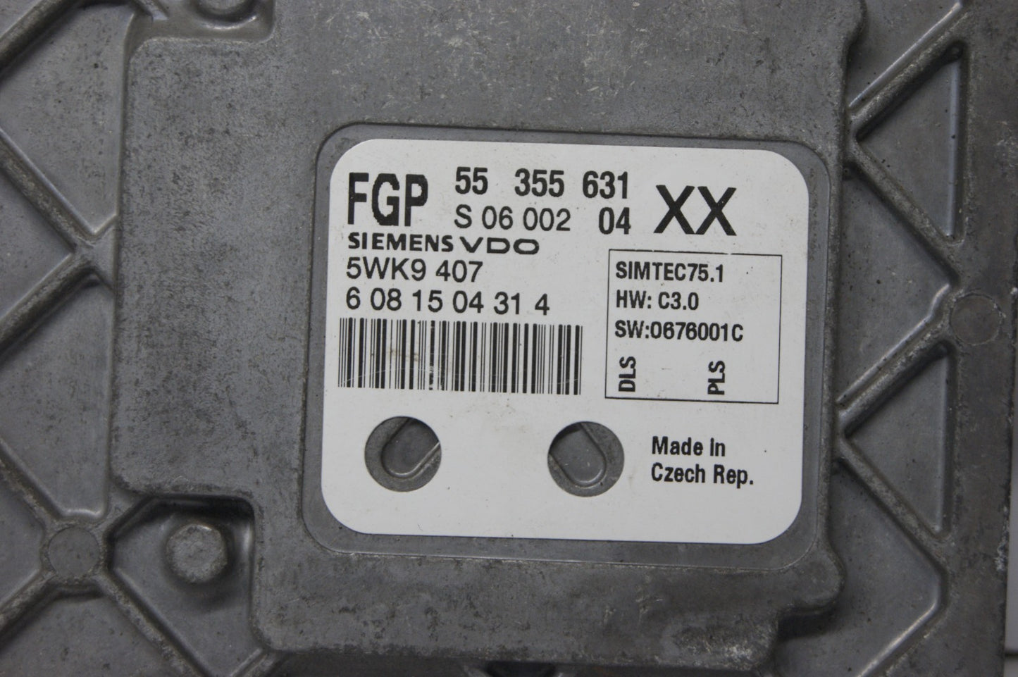 55355631 Vauxhall Signum Vectra 1.8 PLUG AND PLAY PROGRAMMING BY POST
