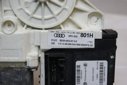 AUDI A3  PASSENGER SIDE FRONT WINDOW MOTOR 8P0959801H