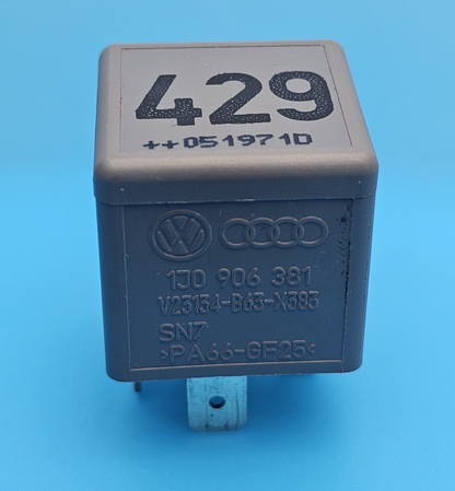 Audi VW Seat Skoda 5-Pin Grey SN7 Relay 1J0906381  V23134-B63-X383