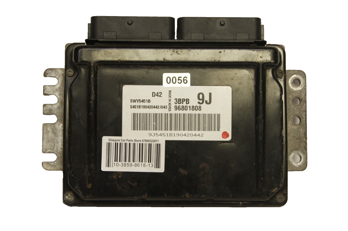 Daewoo Chevrolet Matiz engine ECU 96801808  PLUG AND PLAY CLONING  BY POST
