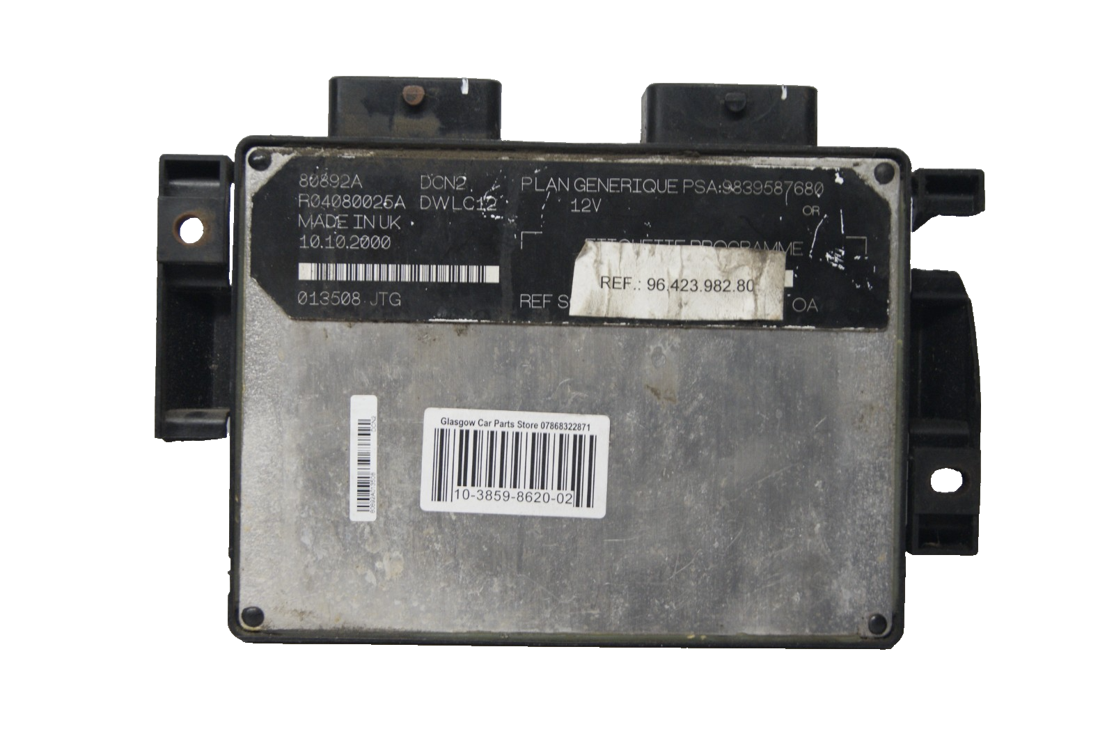 9642398280 - 9839587680 Citroen Berlingo Peugeot Partner 1.9 Engine Control ECU
