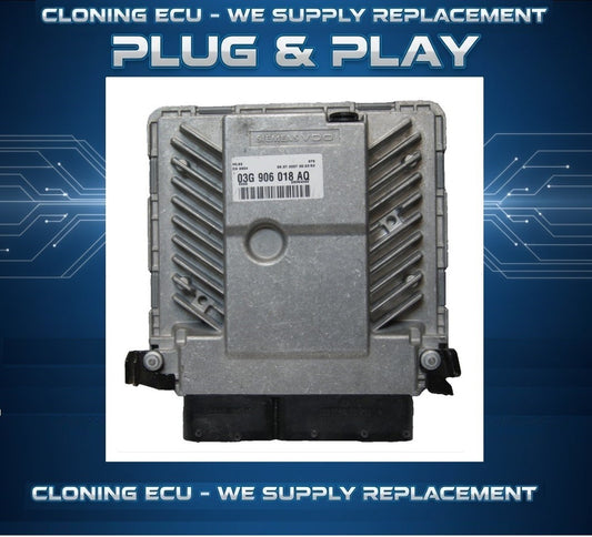 ECU AUDI VW 03G906018AQ  (CLONING BY POST) PLUG AND PLAY