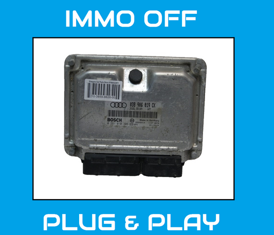 AUDI VW  ENGINE ECU 038906019CK  0281010308 PLUG AND PLAY IMMO OFF