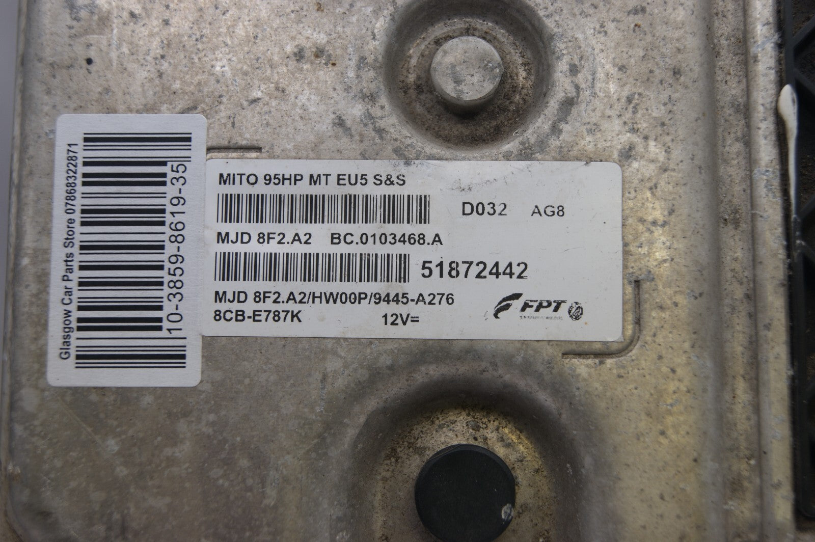 ECU ALFA ROMEO MITO  51872442 VIRGIN PLUG AND PLAY