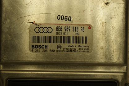 AUDI A4 1.8 ECU 8E0909518AS 0261208500  PLUG AND PLAY IMMO OFF