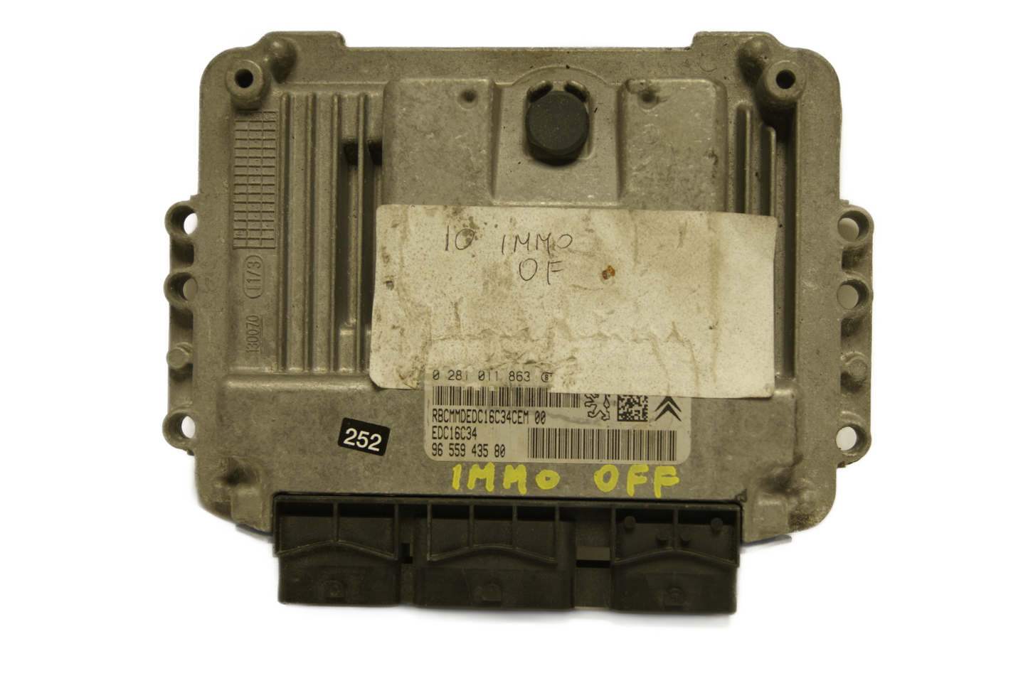 Citroen  Peugeot Diesel ECU 0281011863 , 9655943580 PLUG & PLAY IMMO OFF.