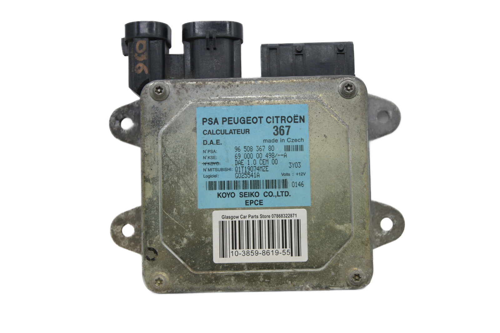 Citroen Peugeot Power Steering Control Module Unit  9650836780