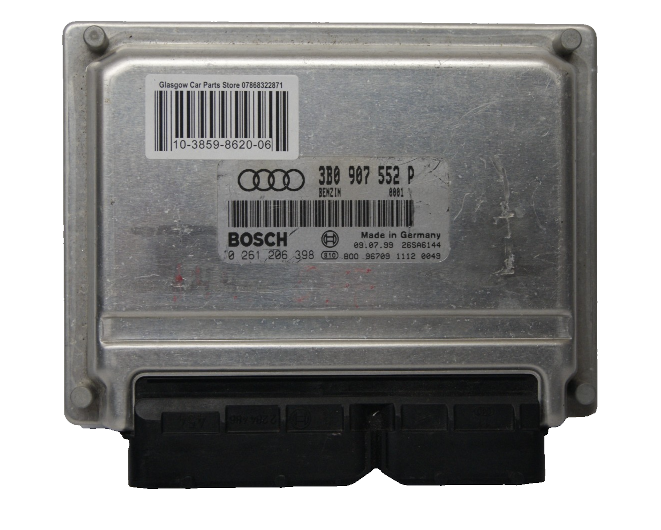AUDI A6  2.4i PETROL ENGINE CONTROL UNIT ECU 3B0907552P   0261206398