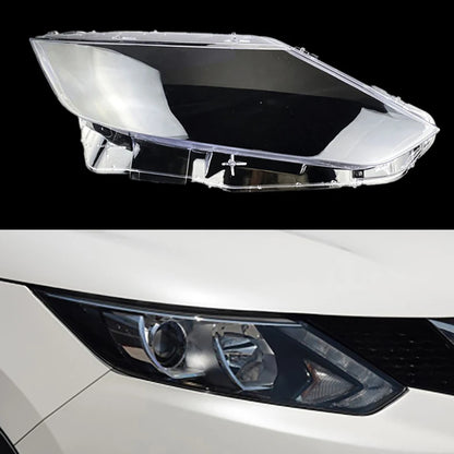 Headlight Lens Cover for Nissan Qashqai 2016 2017 2018 – Clear Headlamp Shell Replacement
