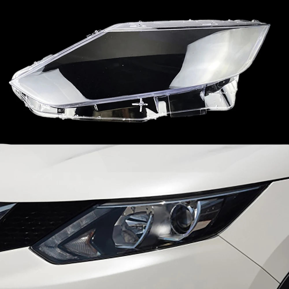 Headlight Lens Cover for Nissan Qashqai 2016 2017 2018 – Clear Headlamp Shell Replacement