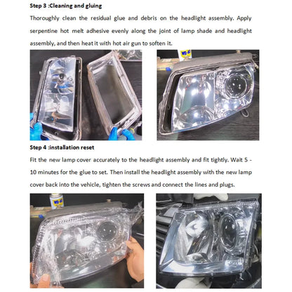 Headlight Cover For Mercedes-Benz GLS X167 GLS400 GLS450 2020 2021 2022 2023 Headlamp Lens Glass Replace Original Lampshade