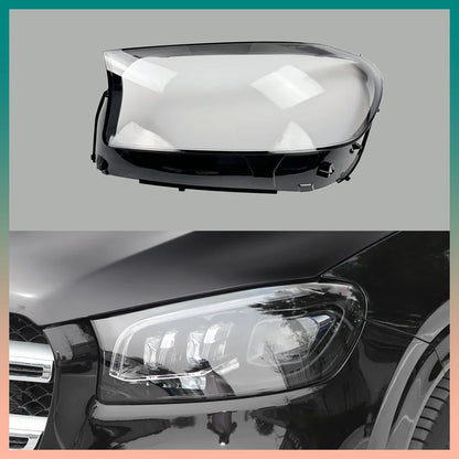 Headlight Cover For Mercedes-Benz GLS X167 GLS400 GLS450 2020 2021 2022 2023 Headlamp Lens Glass Replace Original Lampshade