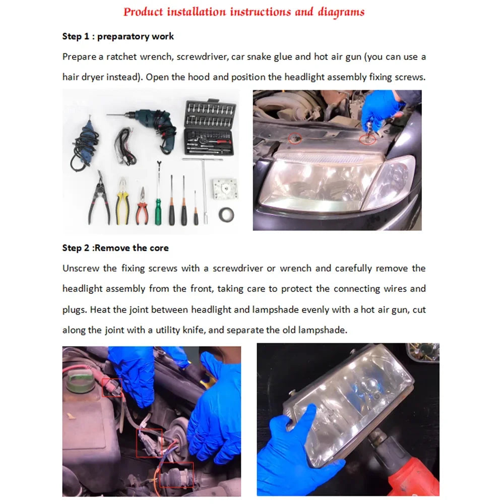 Headlight Cover For Mercedes-Benz GLS X167 GLS400 GLS450 2020 2021 2022 2023 Headlamp Lens Glass Replace Original Lampshade
