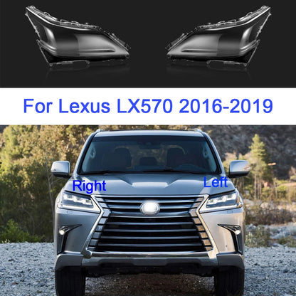 Headlight Glass For Lexus LX570 2016 2017 2018 2019 Transparent Headlamp Shell Replacement Lens Cover Car Accessories